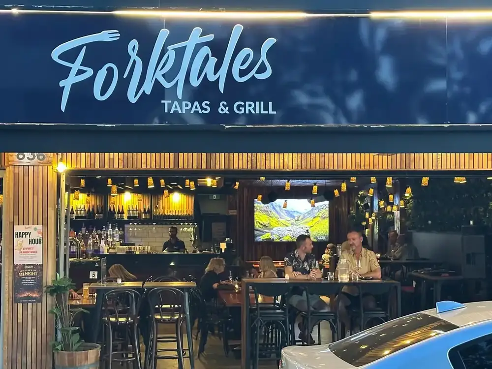 The Forktales shopfront on Beaufort Street during the day
